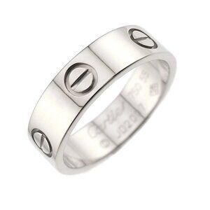 Cartier Love Ring 18K White Gold 750 size 55 6.75-7.25(US)
